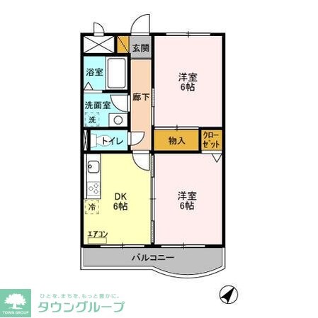 メゾン・フラワーヒルの物件間取画像